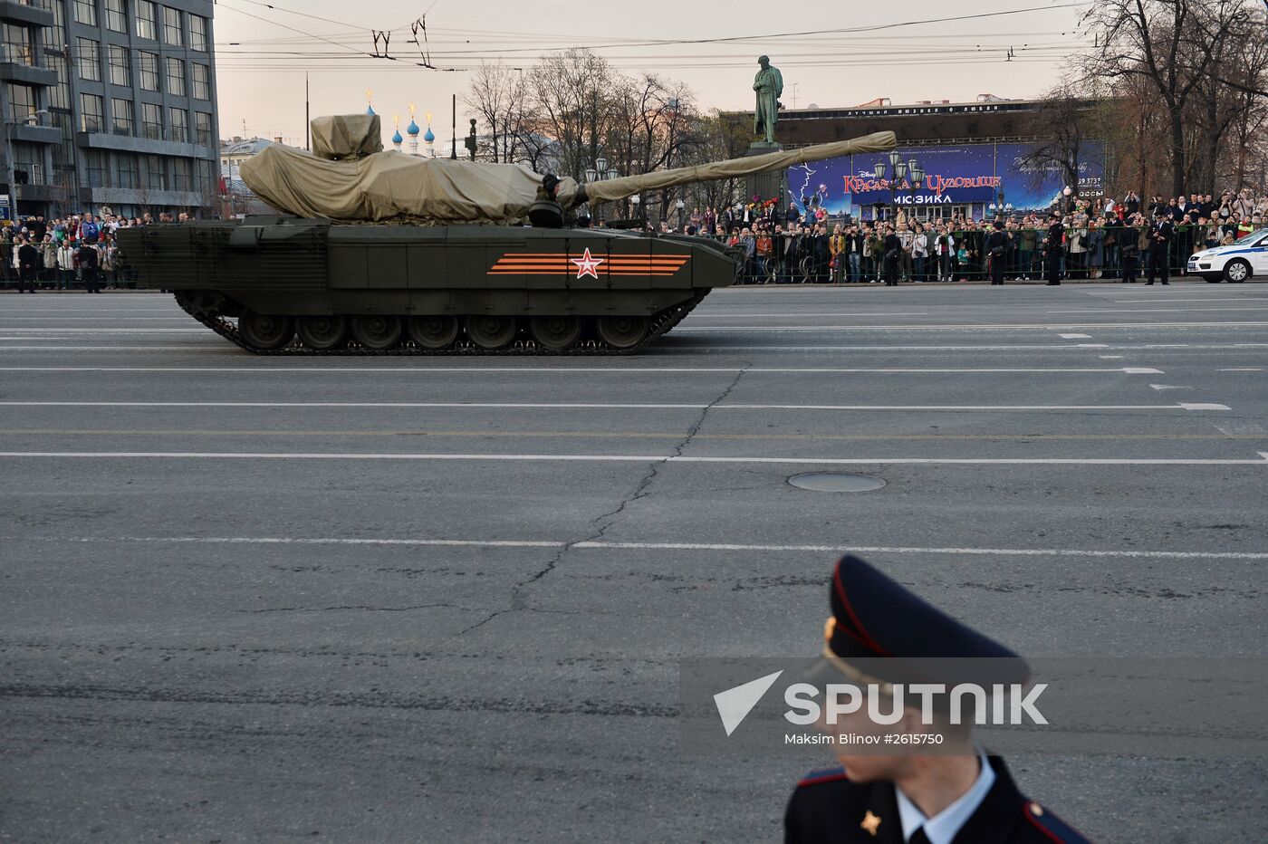 Victory Day Parade rehearsal in Moscow