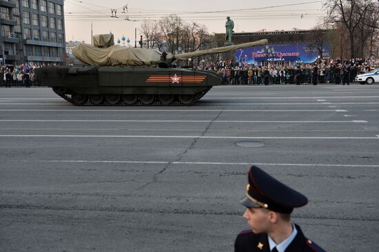 Victory Day Parade rehearsal in Moscow