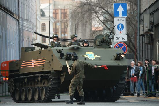 Victory Day Parade rehearsal in Moscow