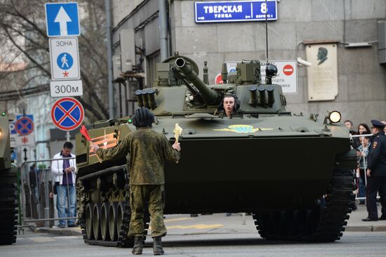 Victory Day Parade rehearsal in Moscow