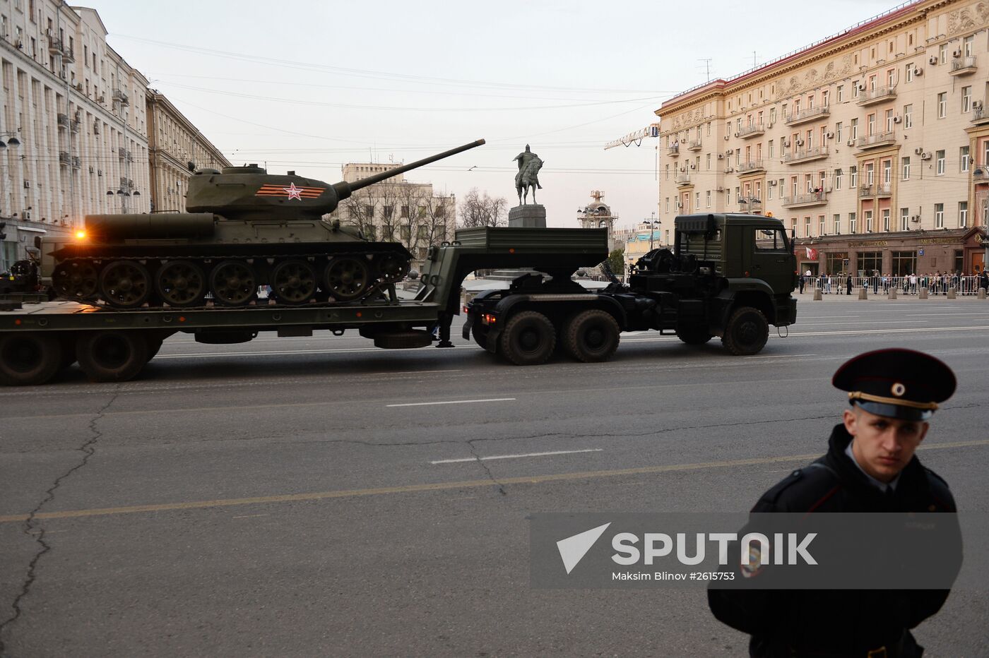 Victory Day Parade rehearsal in Moscow