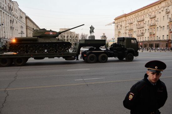 Victory Day Parade rehearsal in Moscow