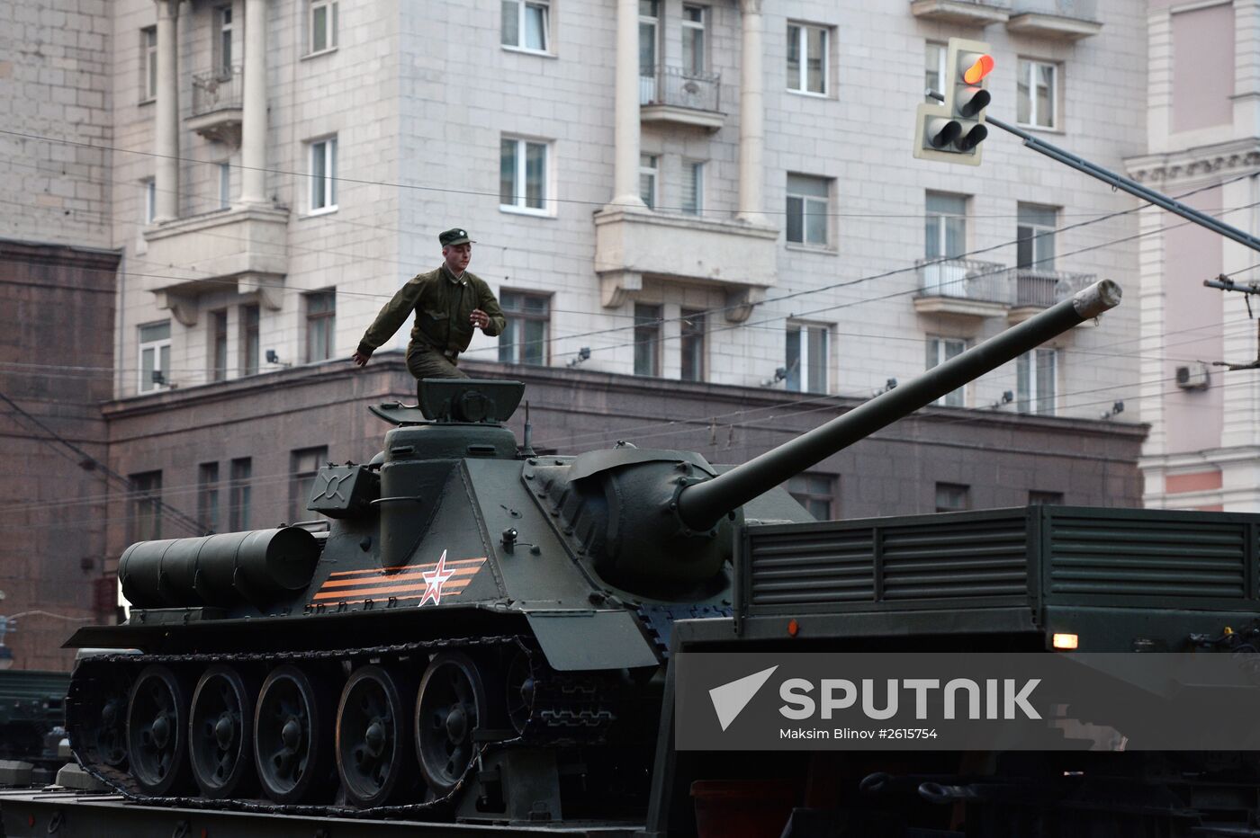 Victory Day Parade rehearsal in Moscow