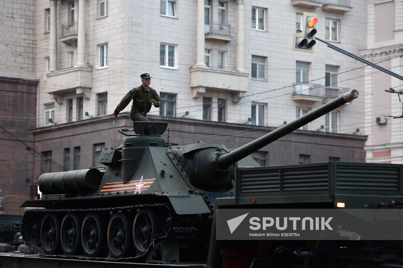 Victory Day Parade rehearsal in Moscow