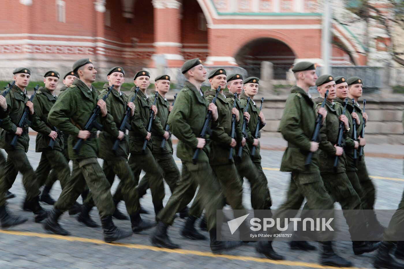 Victory Day Parade rehearsal in Moscow