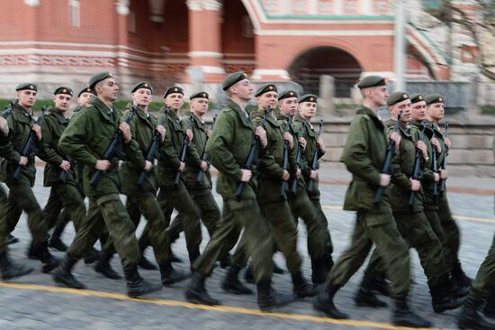 Victory Day Parade rehearsal in Moscow