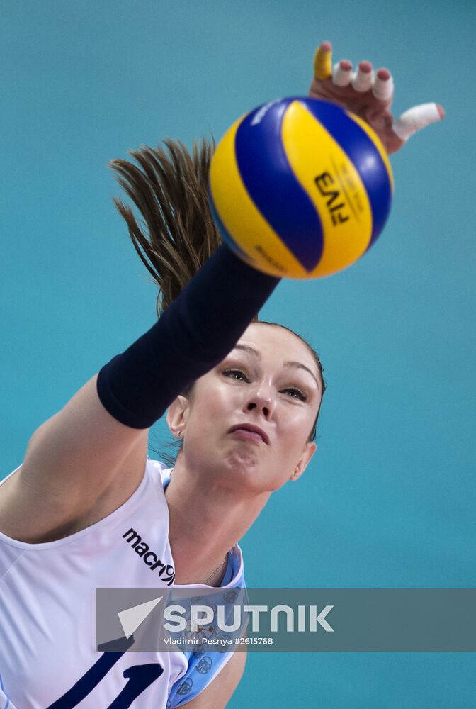 Russian Women's Volleyball Super League. Dynamo Moscow vs. Dynamo Kazan