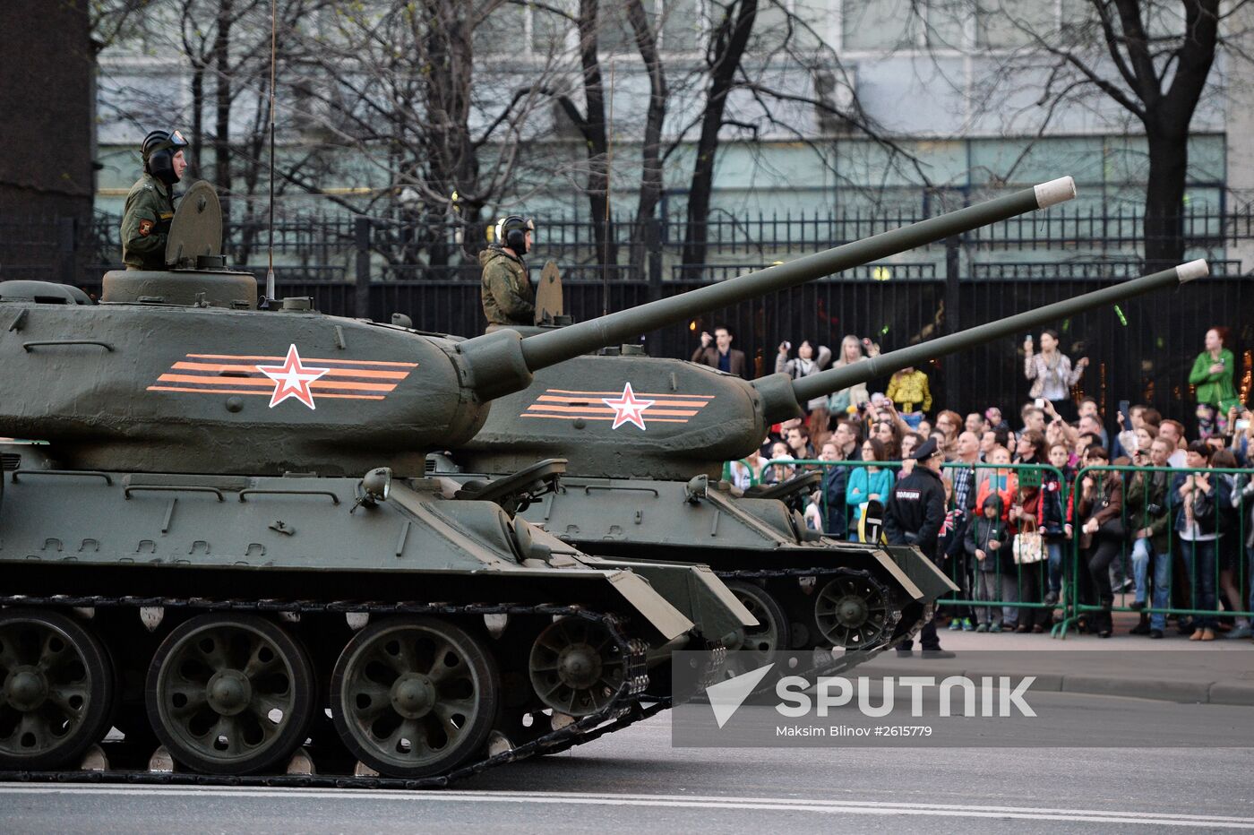 Victory Day Parade rehearsal in Moscow