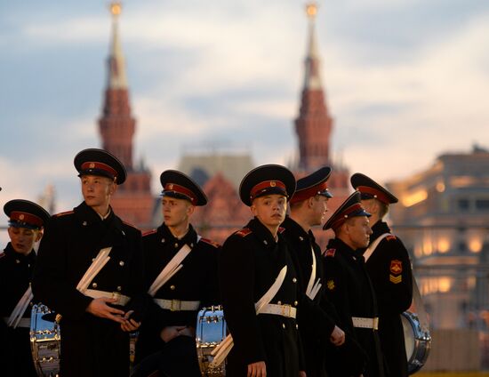 Victory Day Parade rehearsal in Moscow