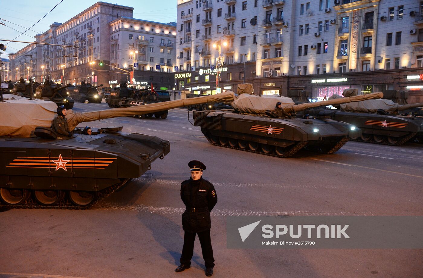 Victory Day Parade rehearsal in Moscow