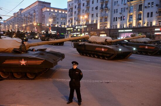 Victory Day Parade rehearsal in Moscow