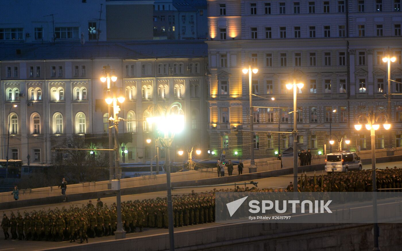 Victory Day Parade rehearsal in Moscow