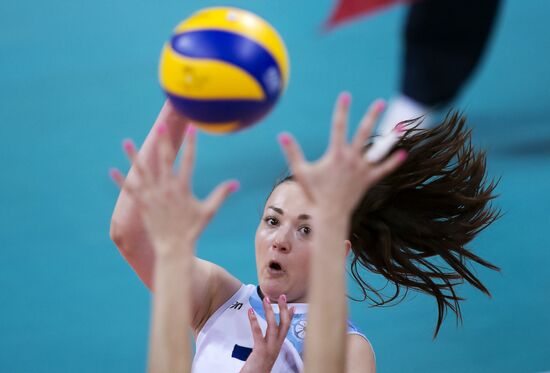 Russian Women's Volleyball Super League. Dynamo Moscow vs. Dynamo Kazan