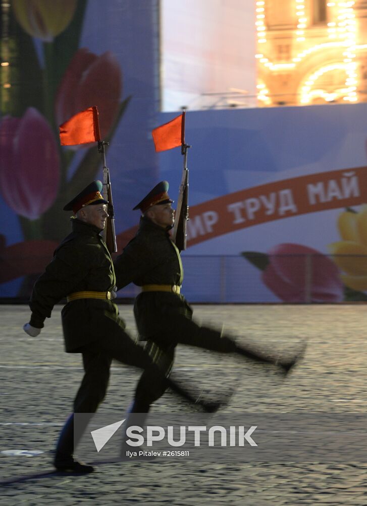Victory Day Parade rehearsal in Moscow