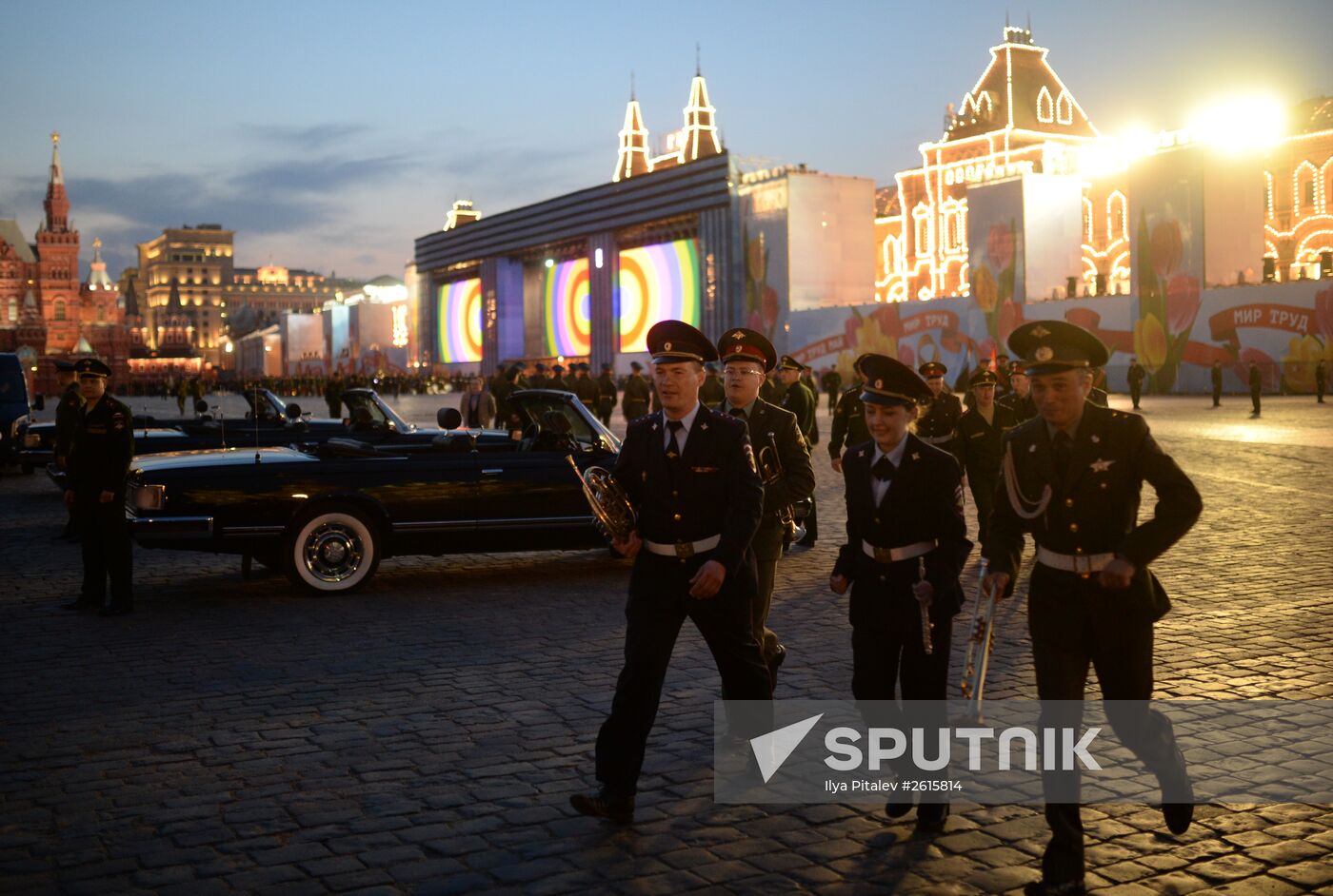 Victory Day Parade rehearsal in Moscow