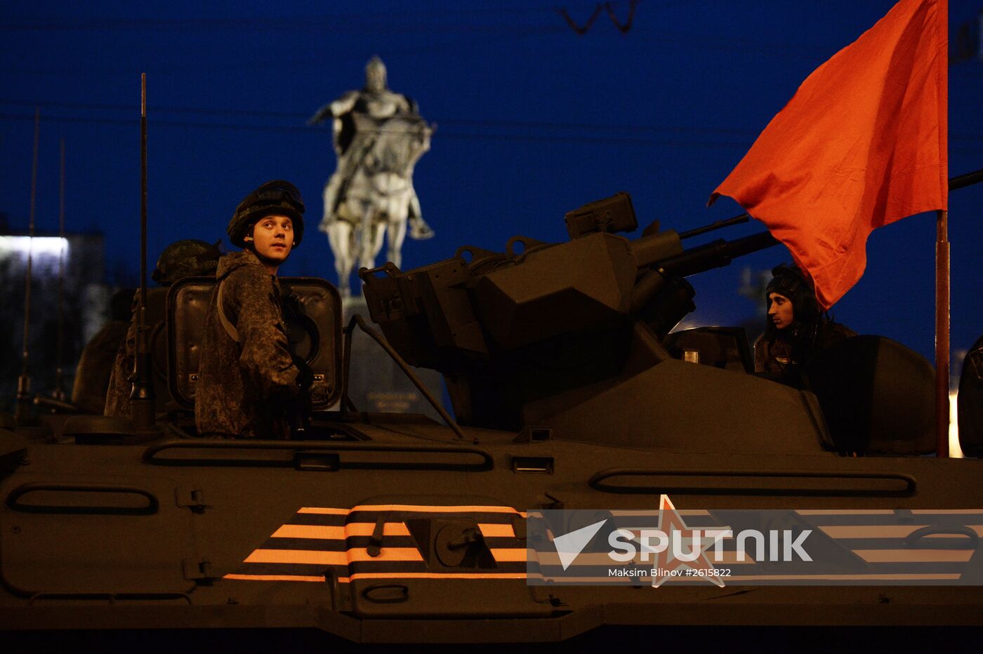 Victory Day Parade rehearsal in Moscow