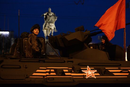 Victory Day Parade rehearsal in Moscow