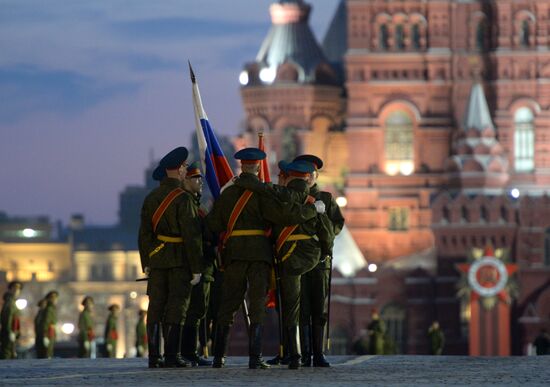 Victory Day Parade rehearsal in Moscow