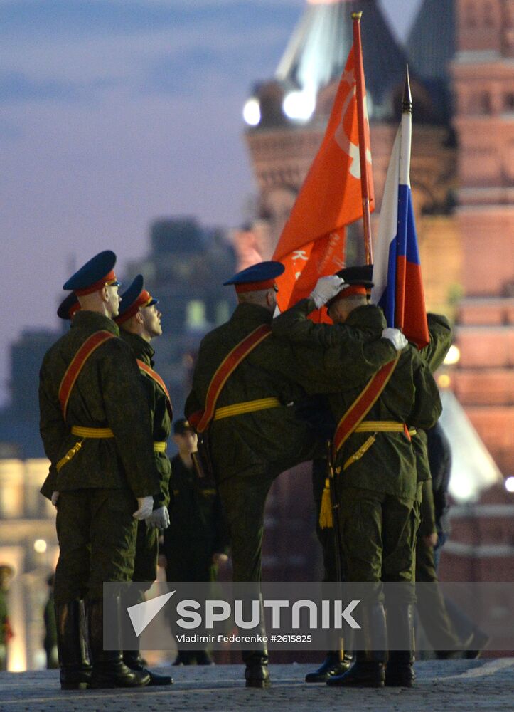 Victory Day Parade rehearsal in Moscow