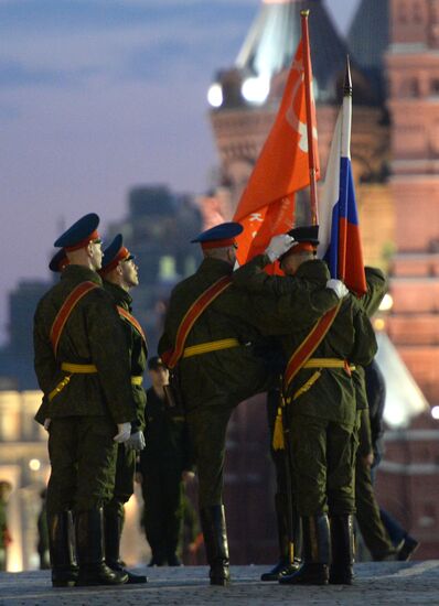 Victory Day Parade rehearsal in Moscow