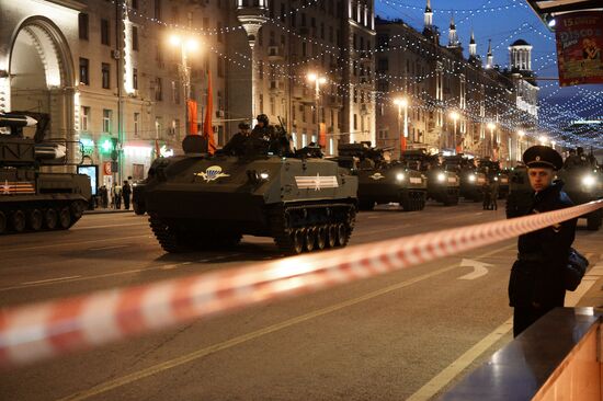 Victory Day Parade rehearsal in Moscow