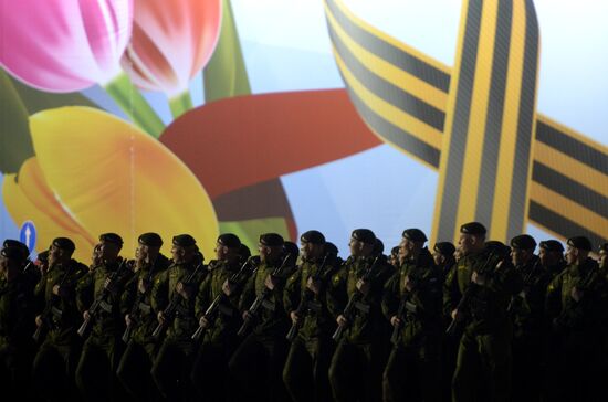 Victory Day Parade rehearsal in Moscow