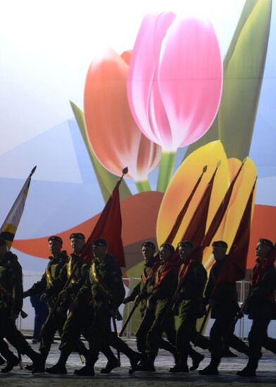 Victory Day Parade rehearsal in Moscow