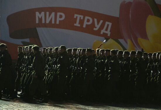 Victory Day Parade rehearsal in Moscow