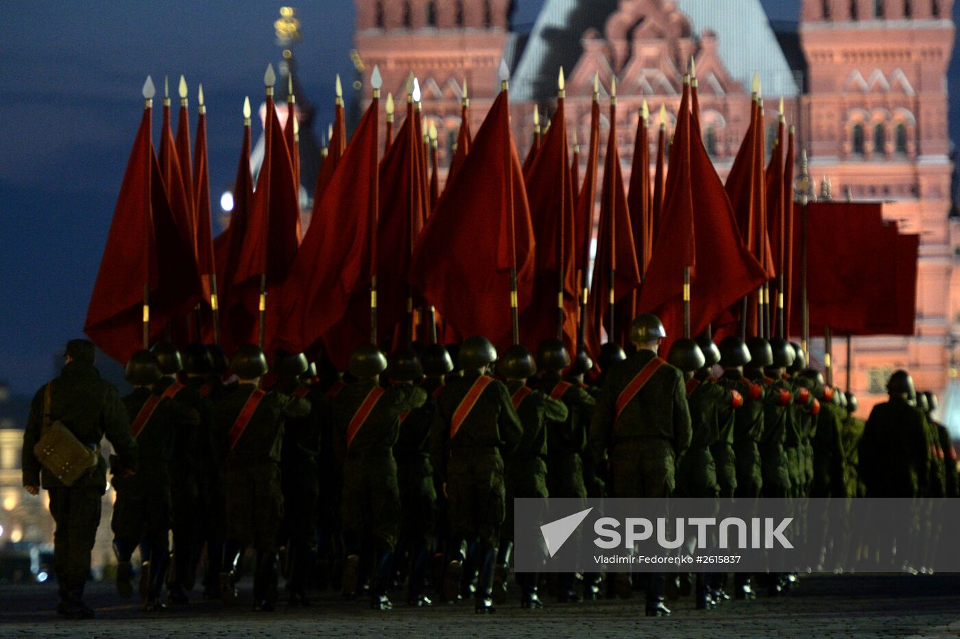 Victory Day Parade rehearsal in Moscow