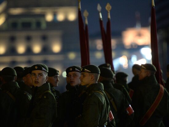 Victory Day Parade rehearsal in Moscow