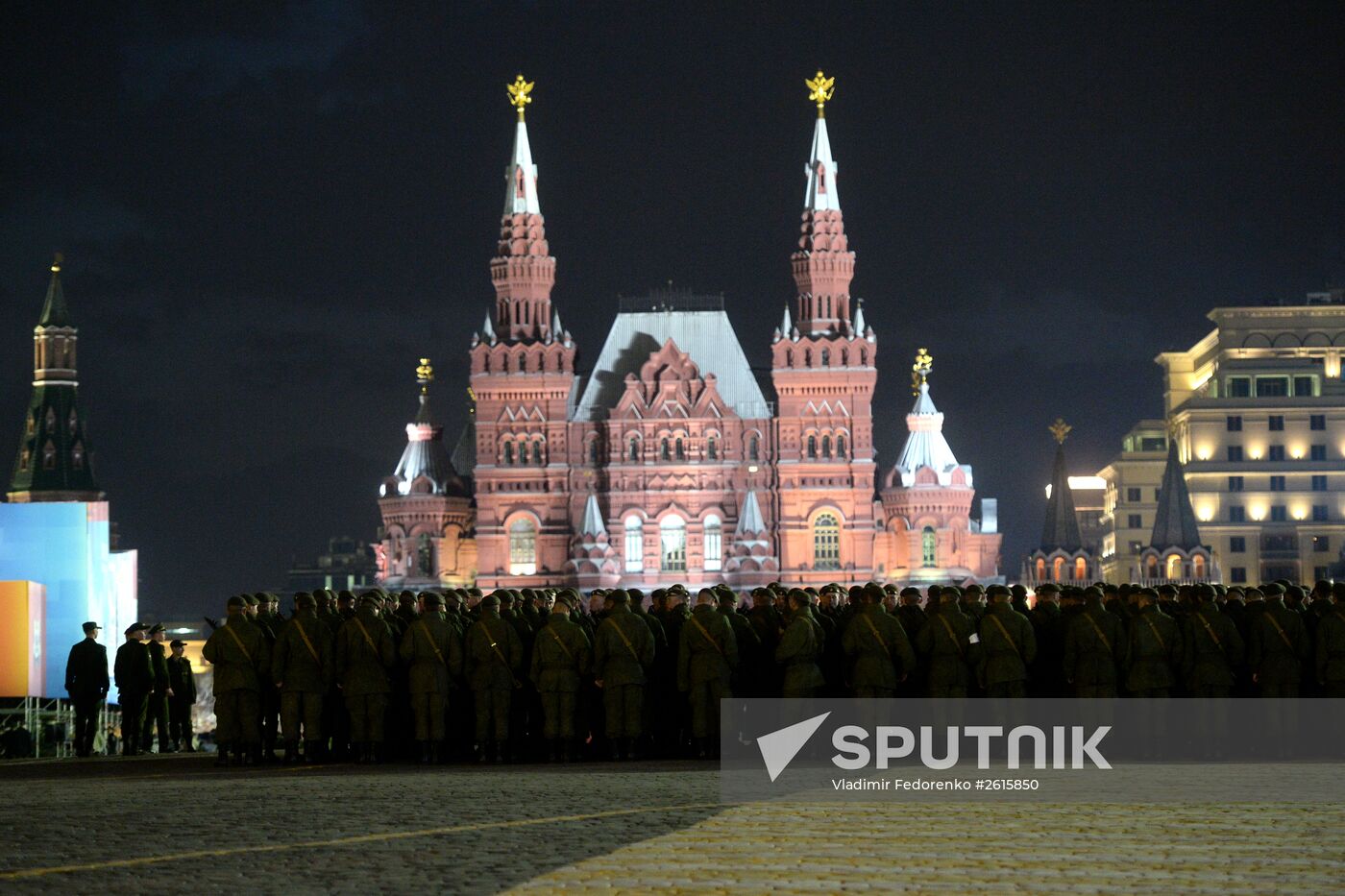 Victory Day Parade rehearsal in Moscow