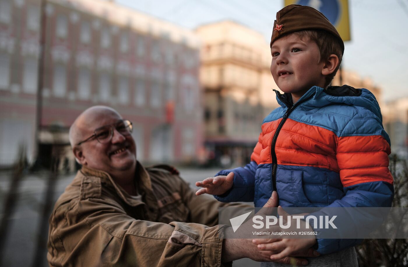 Victory Day Parade rehearsal in Moscow