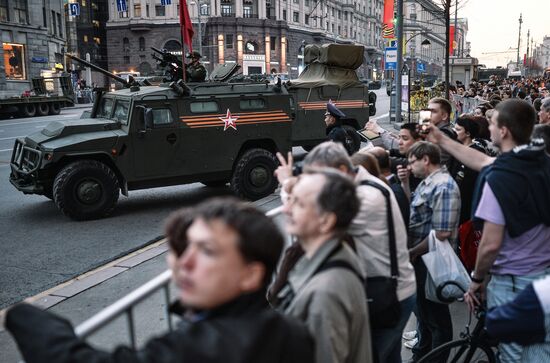 Victory Day Parade rehearsal in Moscow
