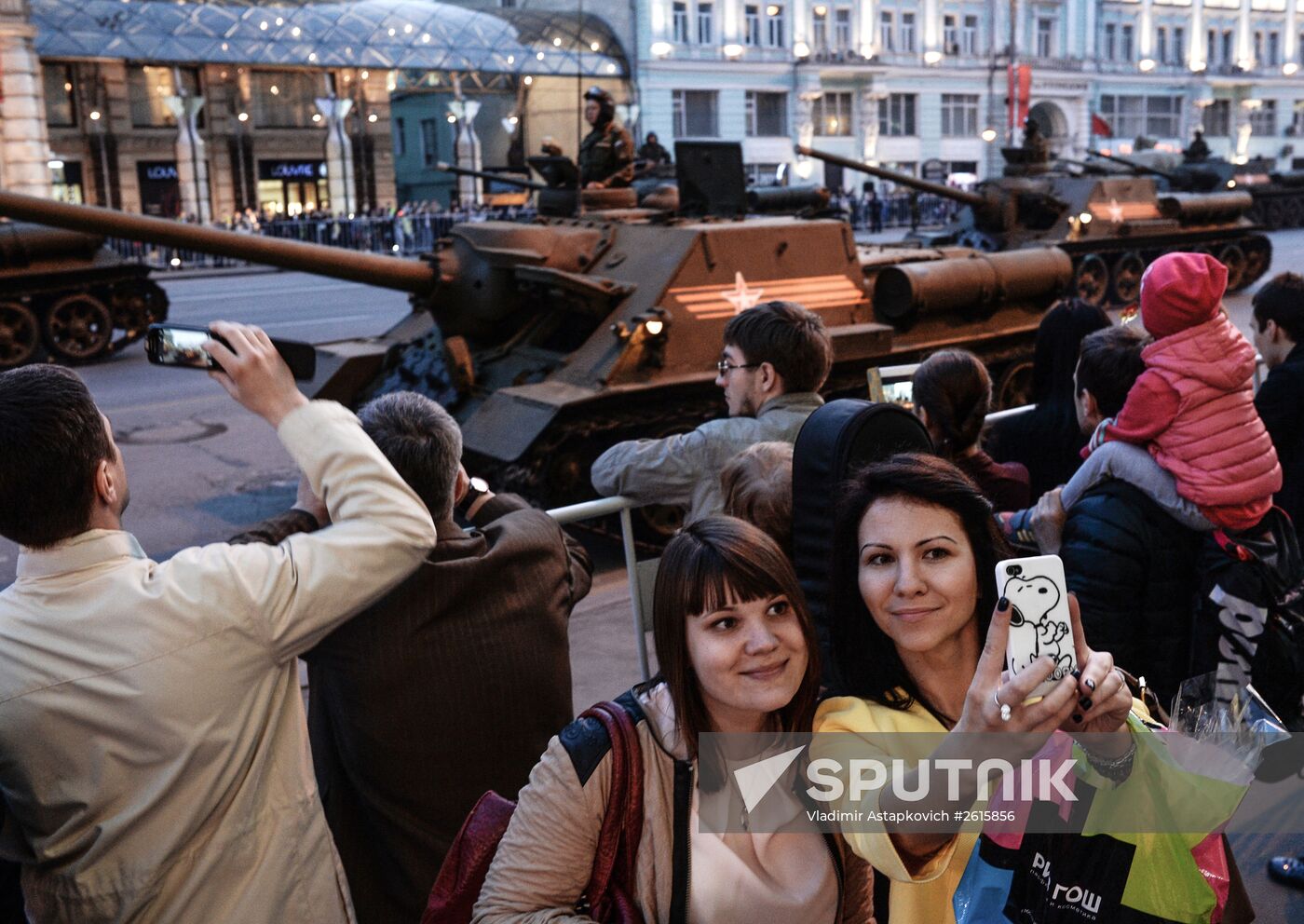 Victory Day Parade rehearsal in Moscow
