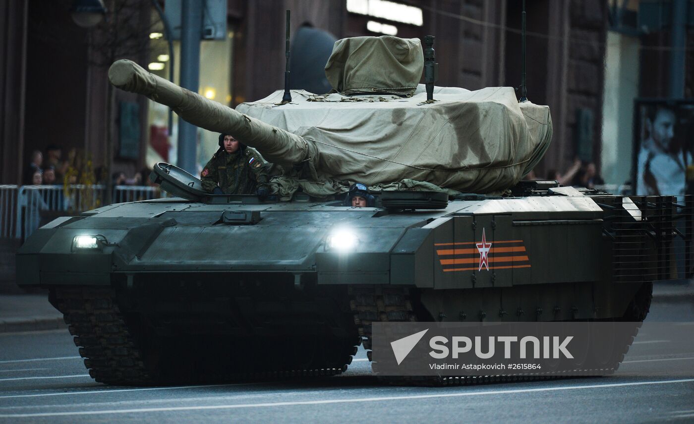 Victory Day Parade rehearsal in Moscow