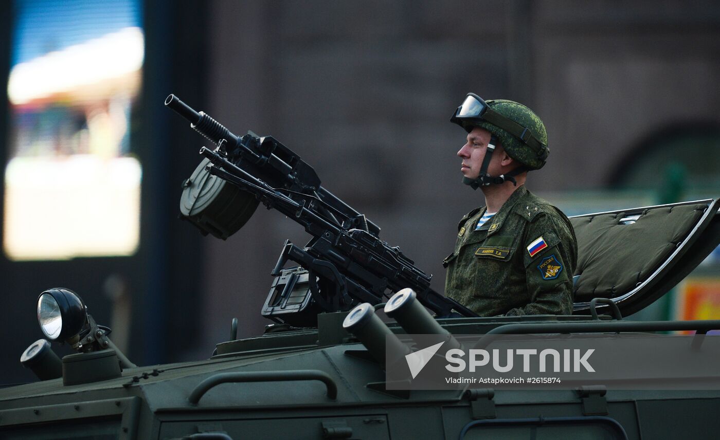 Victory Day Parade rehearsal in Moscow