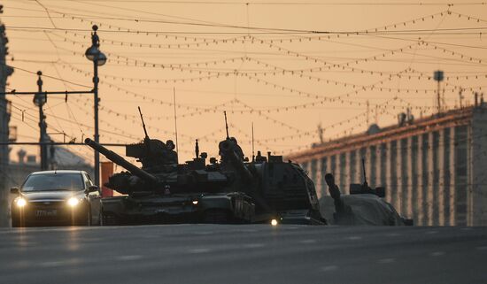 Victory Day Parade rehearsal in Moscow