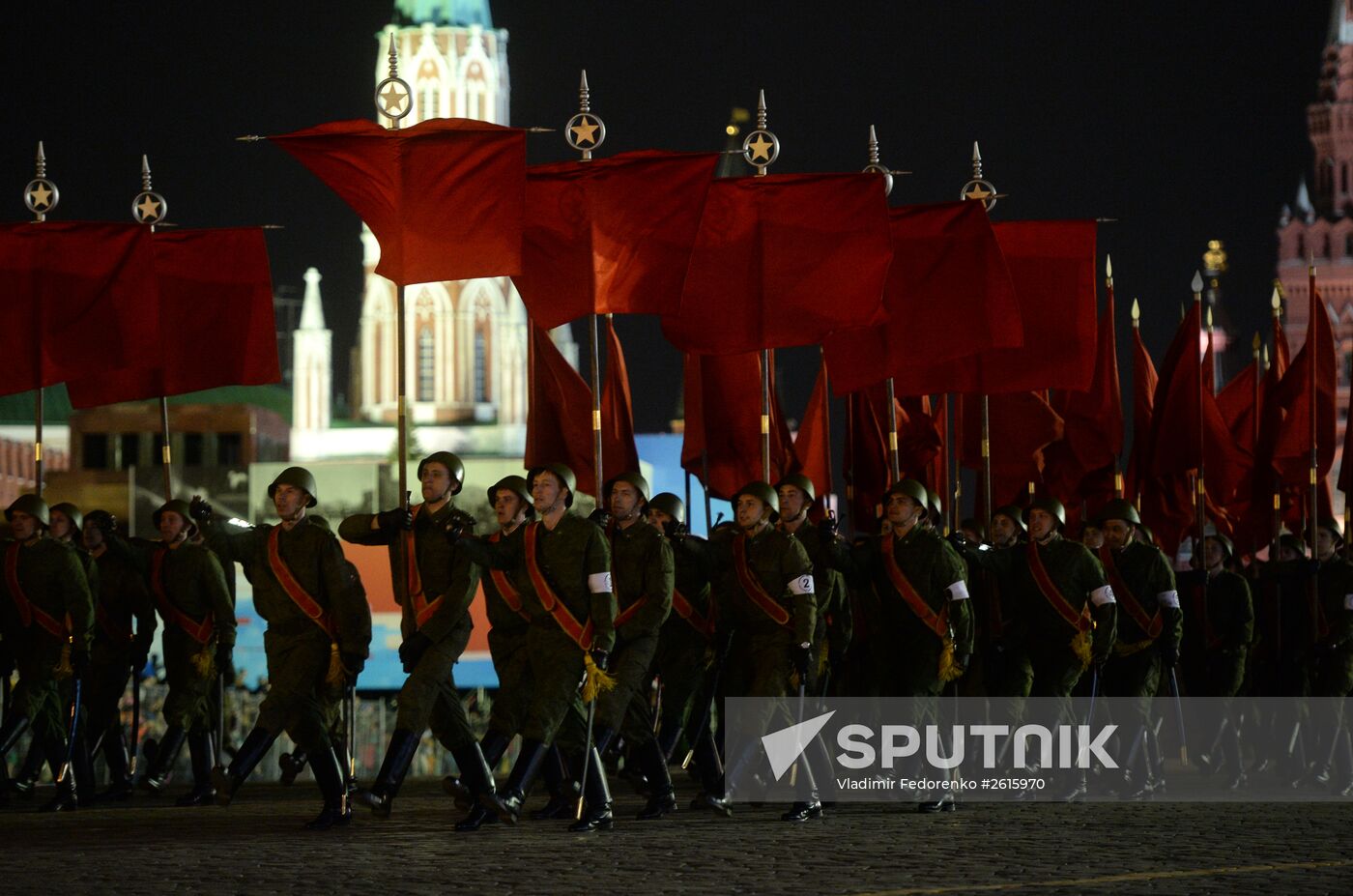 Victory Day Parade rehearsal in Moscow