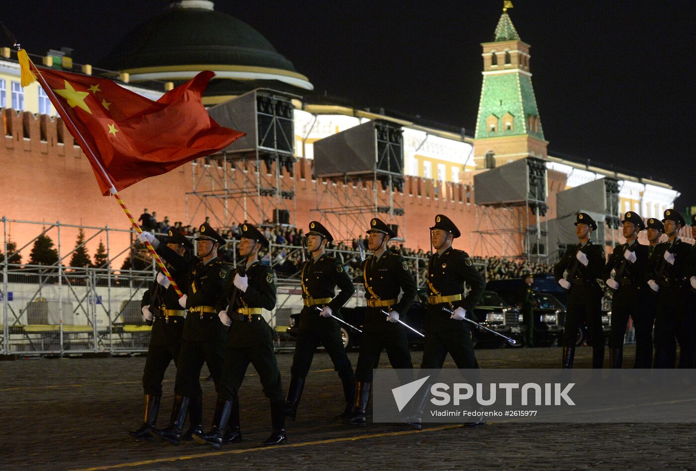 Victory Day Parade rehearsal in Moscow
