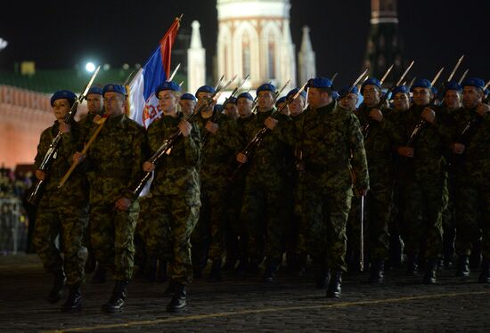 Victory Day Parade rehearsal in Moscow