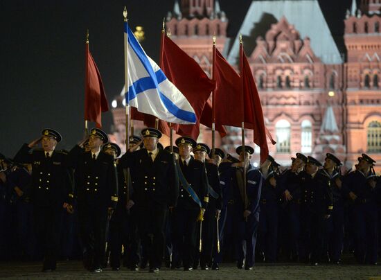 Victory Day Parade rehearsal in Moscow