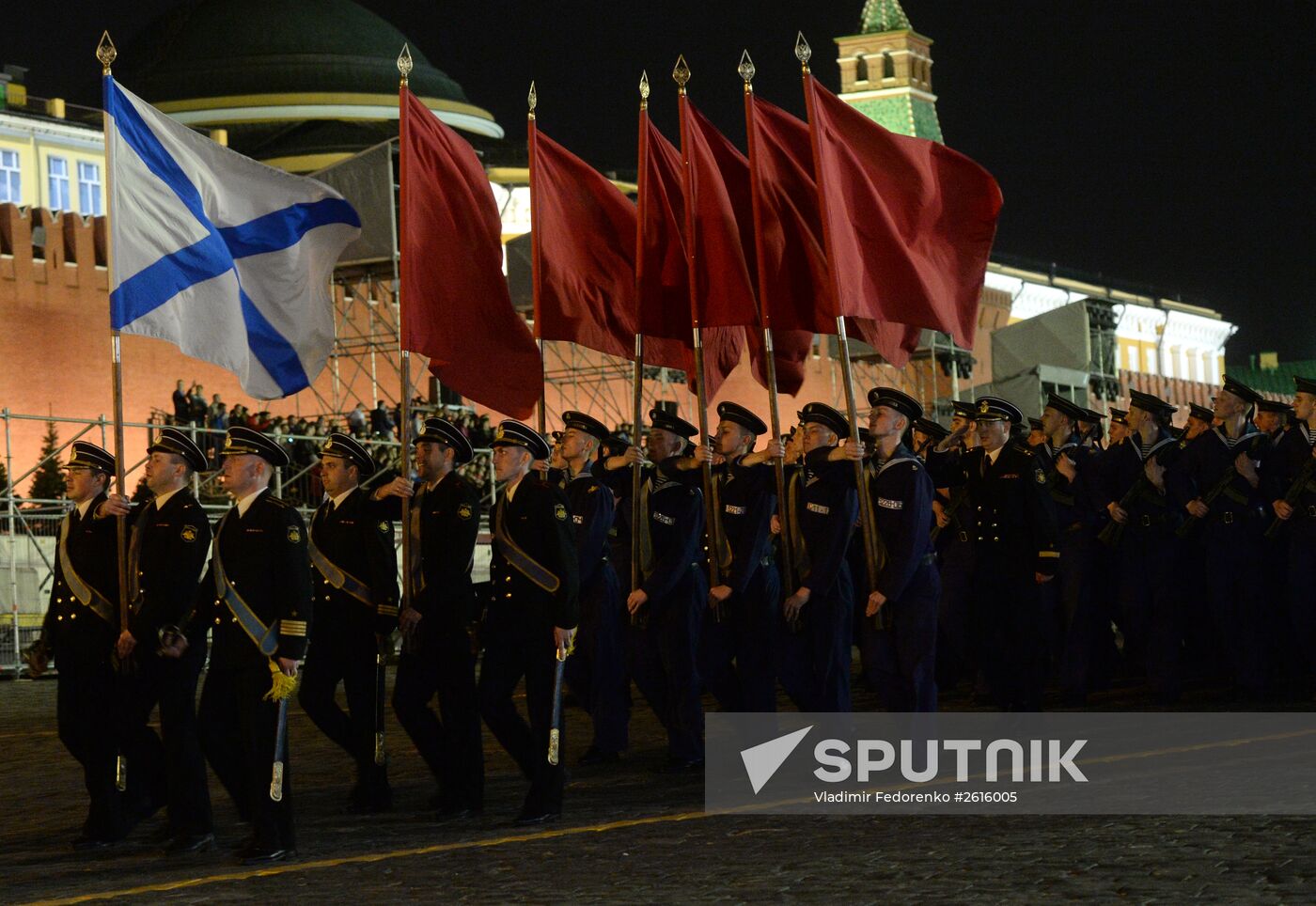 Victory Day Parade rehearsal in Moscow