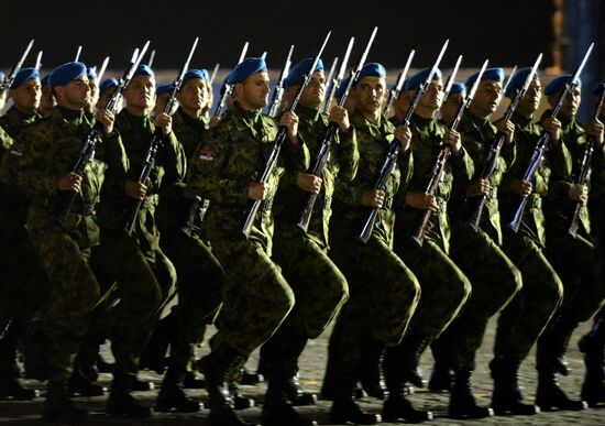 Victory Day Parade rehearsal in Moscow