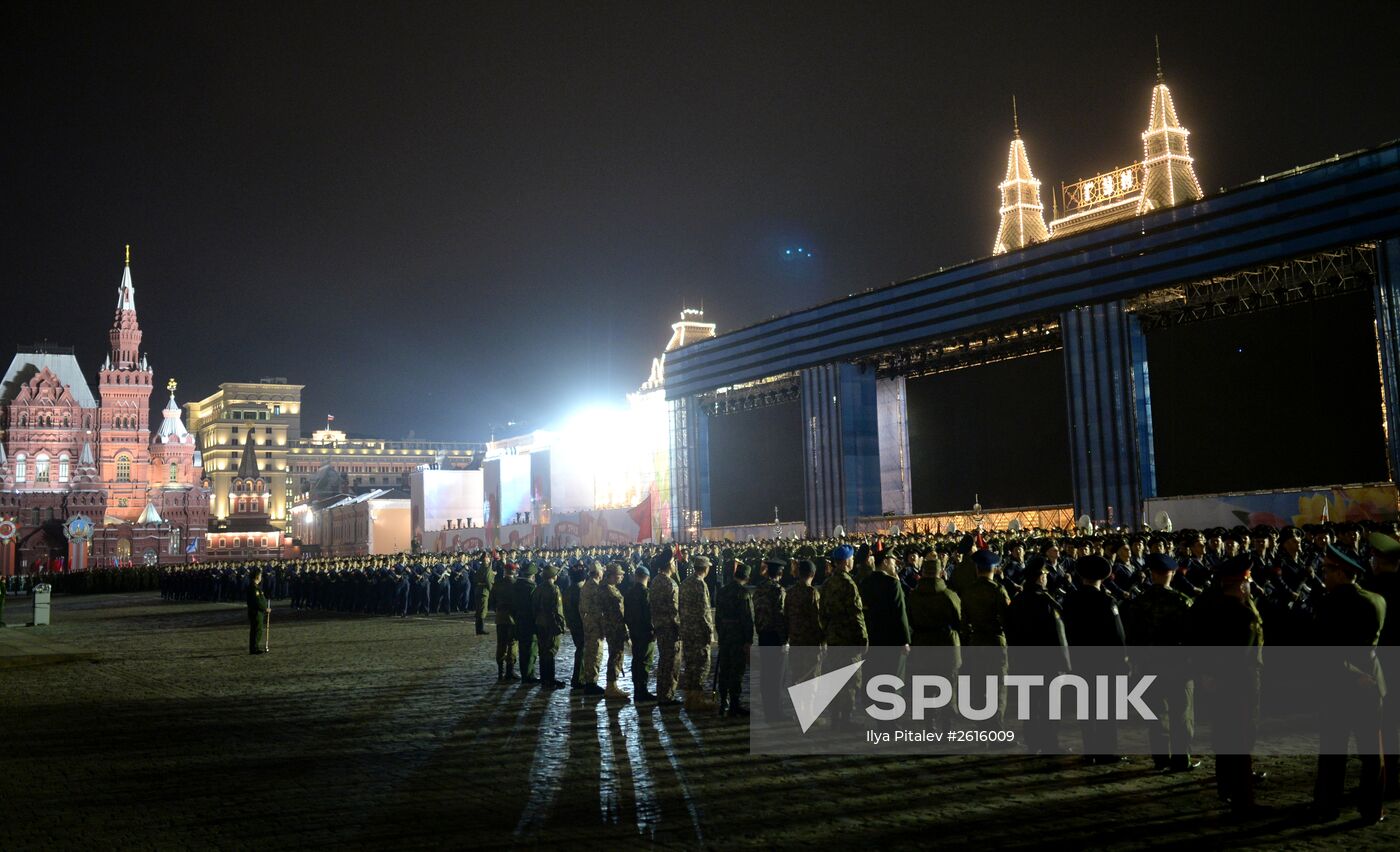Victory Day Parade rehearsal in Moscow