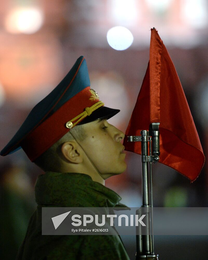 Victory Day Parade rehearsal in Moscow