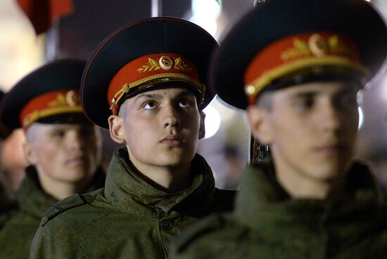 Victory Day Parade rehearsal in Moscow