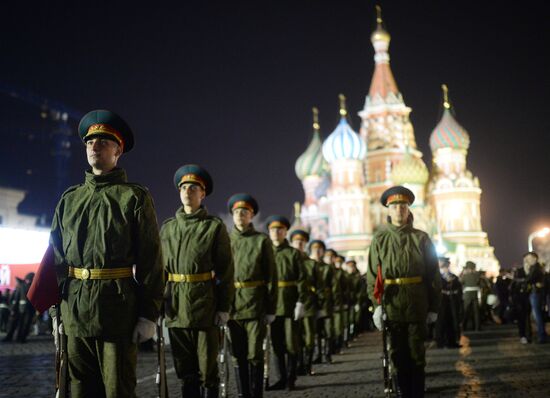 Victory Day Parade rehearsal in Moscow