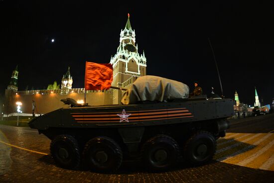 Victory Day Parade rehearsal in Moscow