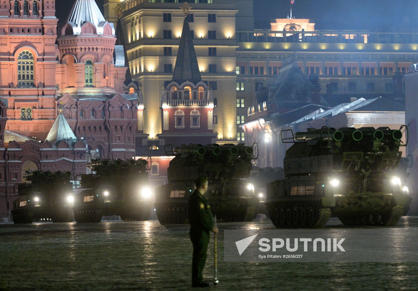 Victory Day Parade rehearsal in Moscow