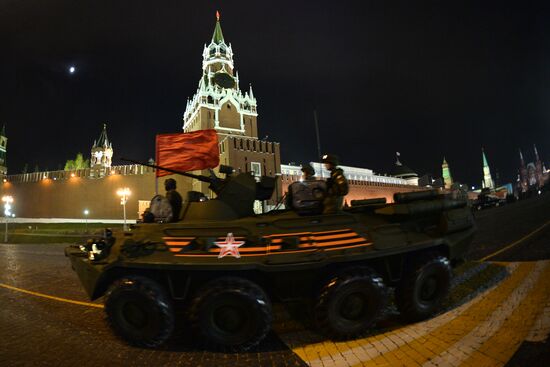 Victory Day Parade rehearsal in Moscow